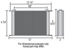 Load image into Gallery viewer, Derale 51608 16 Row Series 10000 Stack Plate Oil Fluid Cooler, -8AN for Select AM General Hummer, American Motors Rebel, Audi A4, Audi A4 Quattro, BMW X3, BMW X5, BMW Z4, Buick Century, Buick Commercial Chassis, Buick Electra, Buick Estate Wagon, Buick