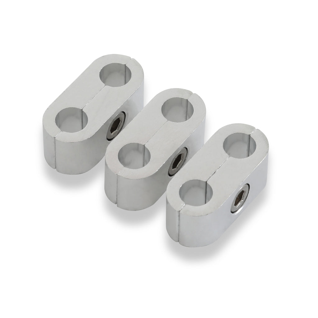516In.-Polished-Alum.-HoseTube-Separators-3Pk