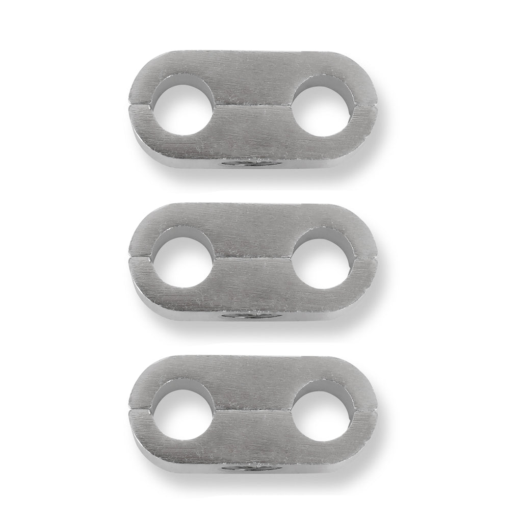 516In.-Polished-Alum.-HoseTube-Separators-3Pk