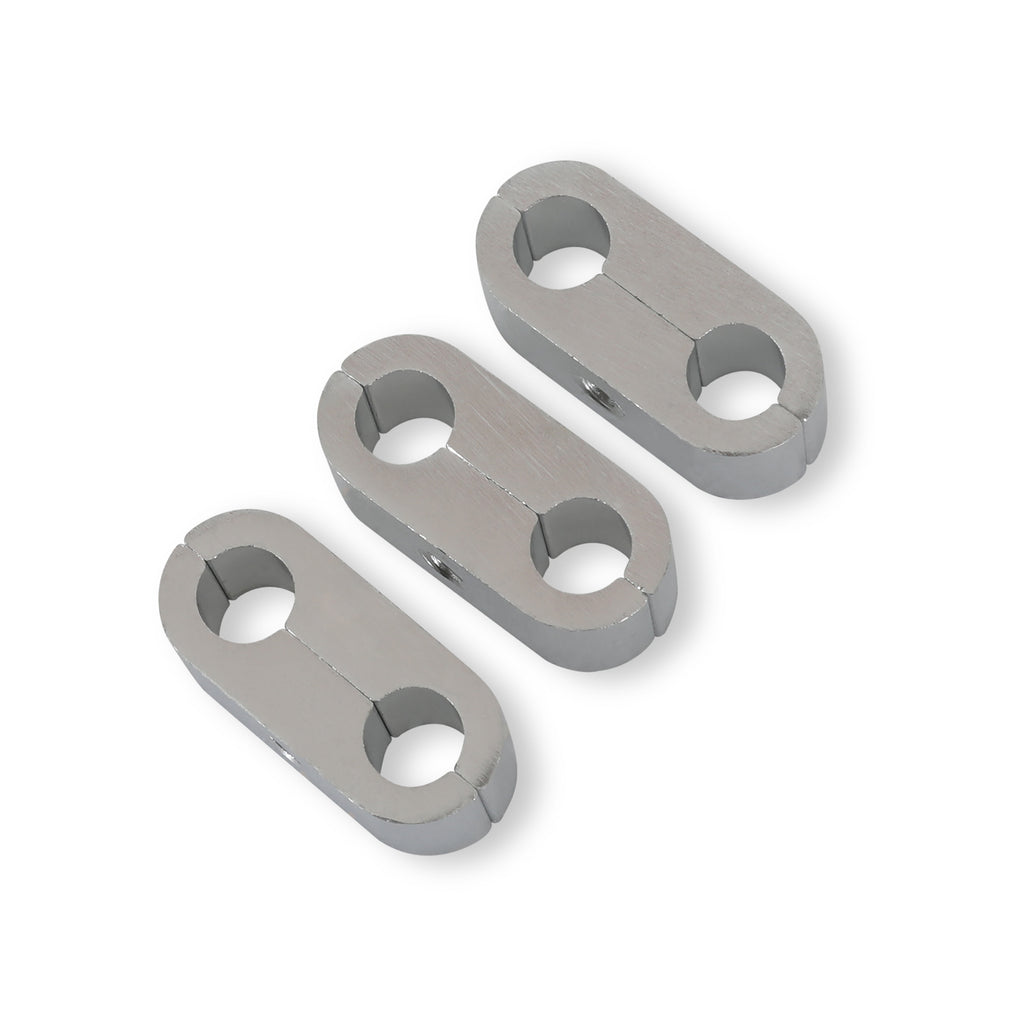 516In.-Polished-Alum.-HoseTube-Separators-3Pk