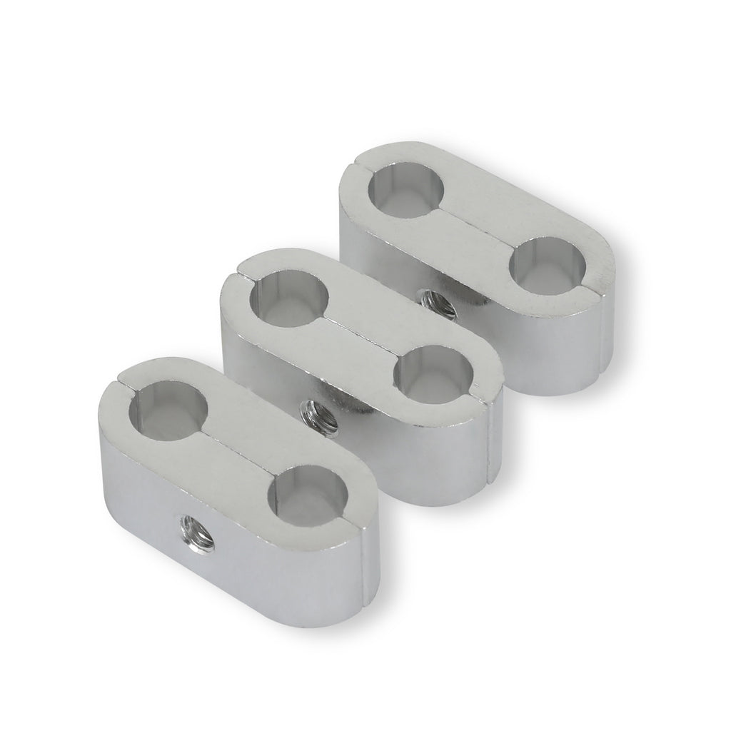 516In.-Polished-Alum.-HoseTube-Separators-3Pk