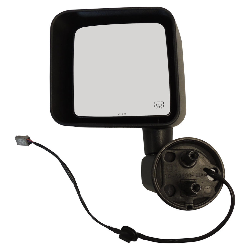 Crown Automotive Jeep Replacement 5182183AA Left Power Heated Convex Door Mirror for Jeep JK Wrangler 11-13 (Export Only) for Select Jeep Wrangler