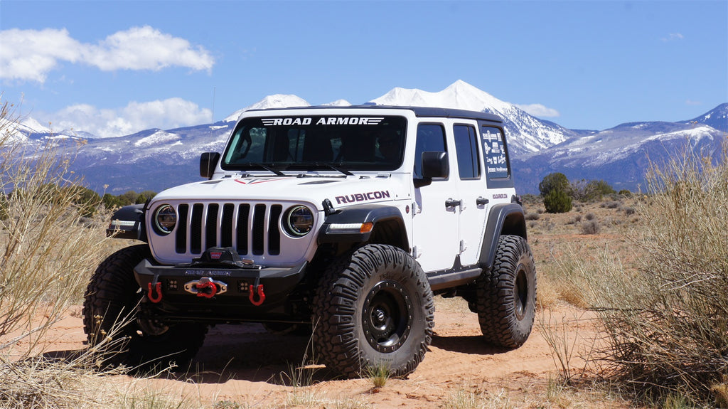 Road Armor 5182F0B Stealth Winch Front Bumper for Select Jeep Gladiator, Jeep Wrangler