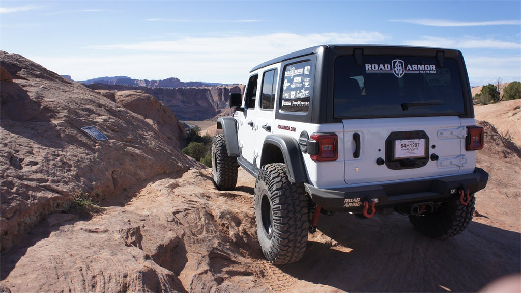 Road Armor 5182R0B Stealth Rear Bumper for Select Jeep Wrangler