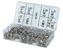 Load image into Gallery viewer, Lincoln Industrial 5186 Packaged Fittings - Metric Threads, The 100 Piece Assortment Contains the Most Popular 6MM, 8MM and 10MM Fittings