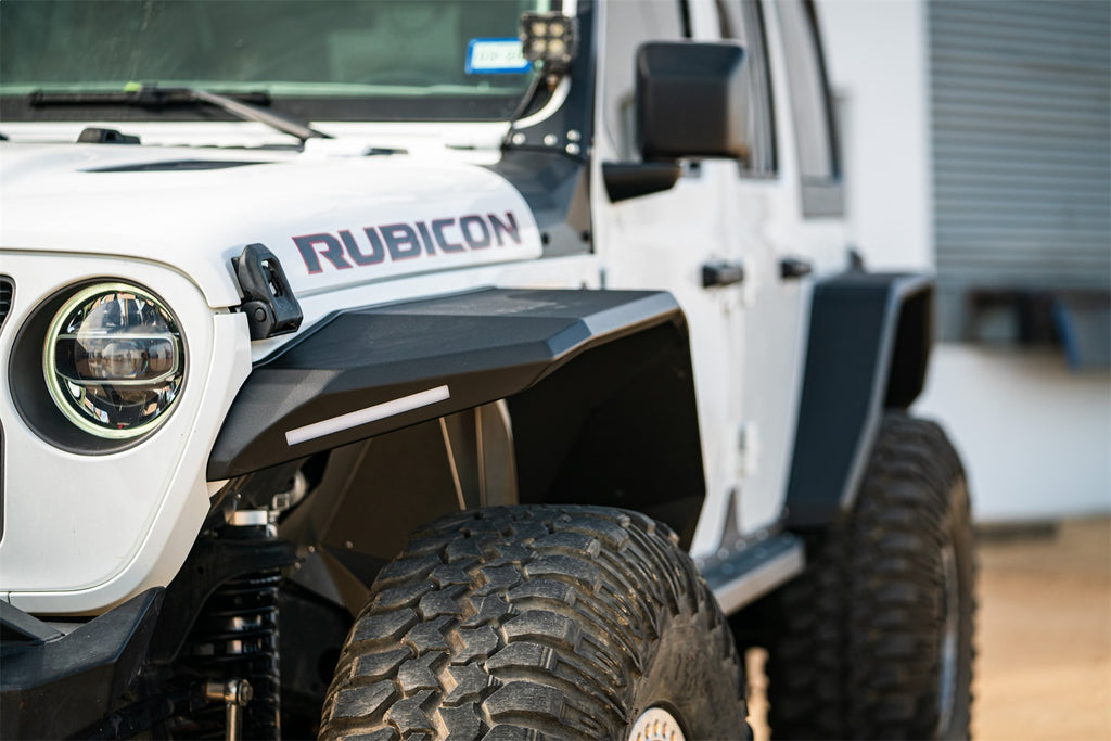 Road Armor 518AFFWB Stealth Fender Flare Body Armor for Select Jeep Gladiator, Jeep Wrangler