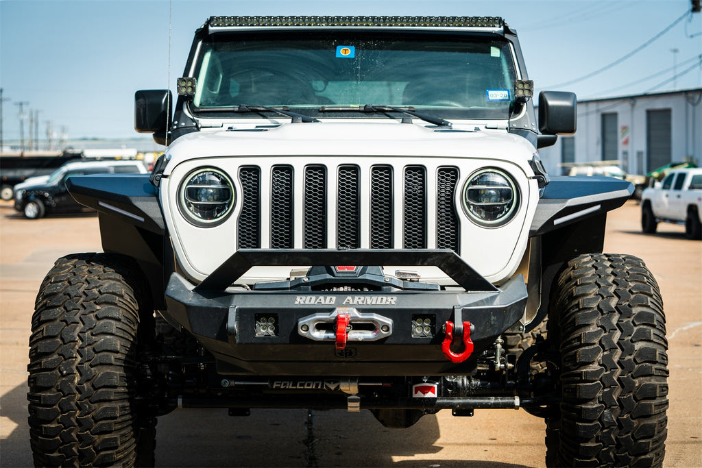 Road Armor 518AFFWB Stealth Fender Flare Body Armor for Select Jeep Gladiator, Jeep Wrangler