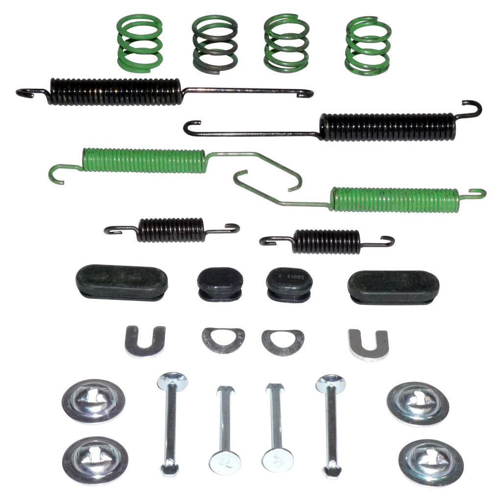 Crown Automotive Jeep Replacement 5191307K Rear Drum Brake Hardware Kit for 07-17 Jeep MK Compass/Patriot w/ Rear Drum Bks. for Select Jeep Compass, Jeep Patriot