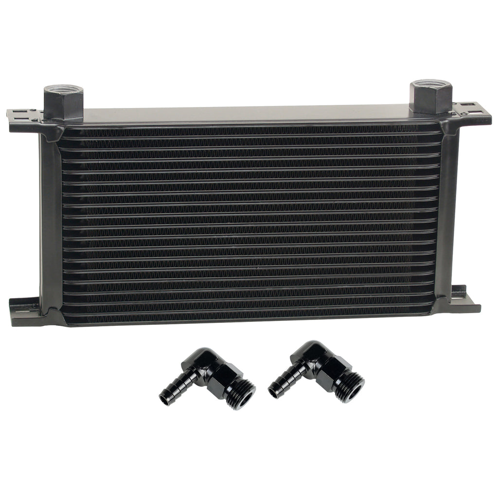 Derale 51982 19 Row Series 10000 Stack Plate Fluid Cooler, 90 degree swivel -10AN