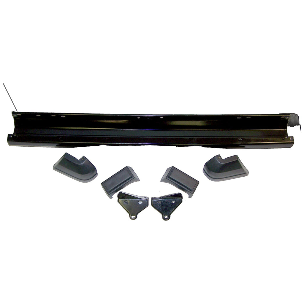 Crown Automotive Jeep Replacement 52000185K Black Front Bumper Kit for 1984-1996 Jeep XJ Cherokee & MJ Comanche for Select Jeep Cherokee, Jeep Comanche