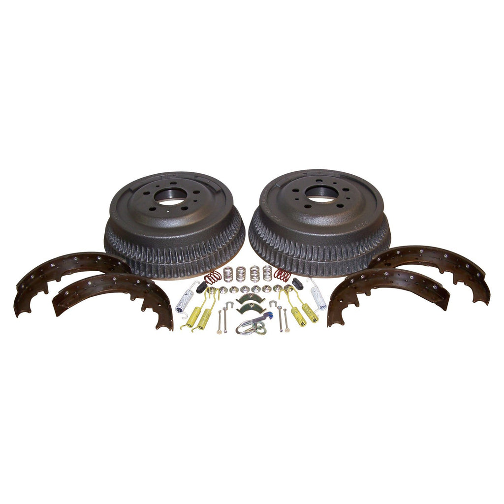 Crown Automotive Jeep Replacement 52001151K Rear Drum Service Brake Kit for Jeep XJ, MJ, YJ w/ 10"x1-3/4" & D35 Rear Axle for Select Jeep Cherokee, Jeep Comanche, Jeep Wrangler