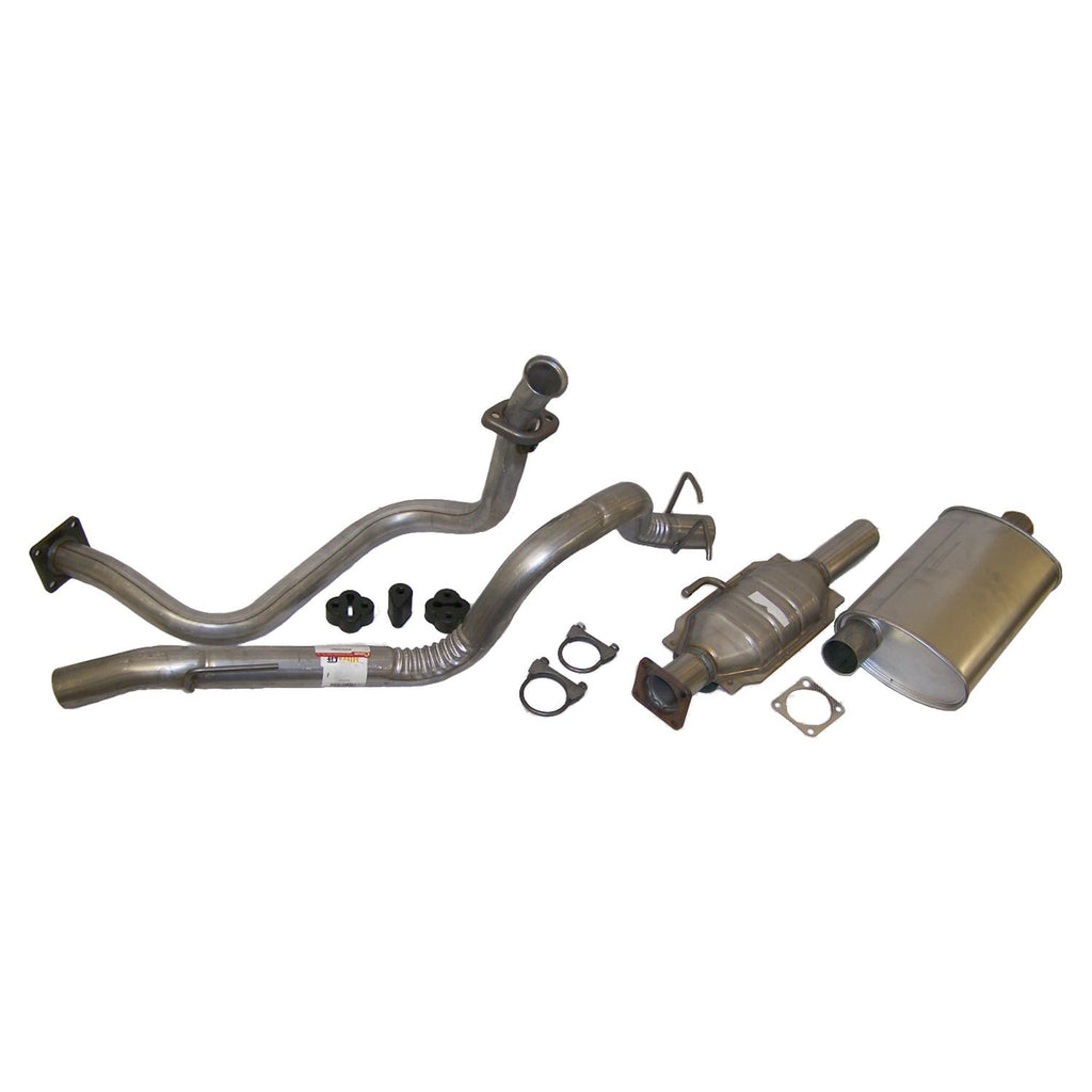 Crown Automotive Jeep Replacement 52001720K Exhaust Kit for 1987-1992 Jeep YJ Wrangler w/ 2.5L Engine for Select Jeep Wrangler