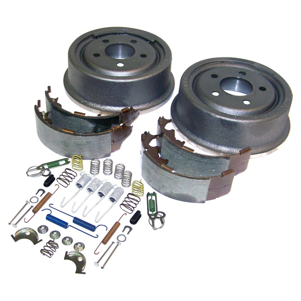 Crown Automotive Jeep Replacement 52005350KE Rear Drum Brake Service Kit 91-00 Jeep YJ, TJ, XJ, MJ w/ 9" X 2-1/2" Drums for Select Jeep Cherokee, Jeep Comanche, Jeep TJ, Jeep Wrangler