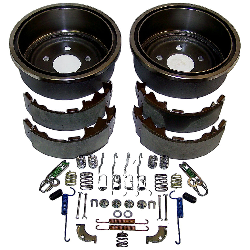 Crown Automotive Jeep Replacement 52005350KL Rear Drum Brake Service Kit for 00-06 TJ Wrangler, XJ Cherokee w/ 9"x2.5" Drums for Select Jeep Cherokee, Jeep TJ, Jeep Wrangler