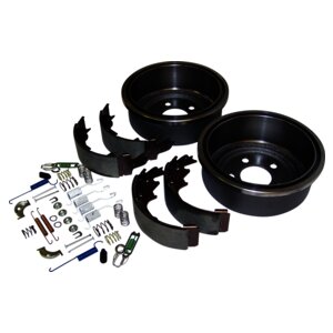 Crown Automotive Jeep Replacement 52005350KL Rear Drum Brake Service Kit for 00-06 TJ Wrangler, XJ Cherokee w/ 9"x2.5" Drums for Select Jeep Cherokee, Jeep TJ, Jeep Wrangler