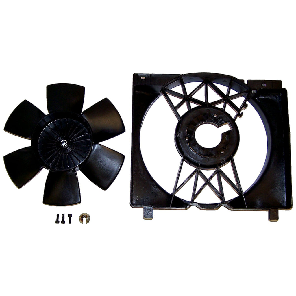 Crown Automotive Jeep Replacement 52005748 Cooling Fan Assembly for Jeep 1987-1996 XJ Cherokee, MJ Comanche w/ 4.0L Engine for Select Jeep Cherokee, Jeep Comanche
