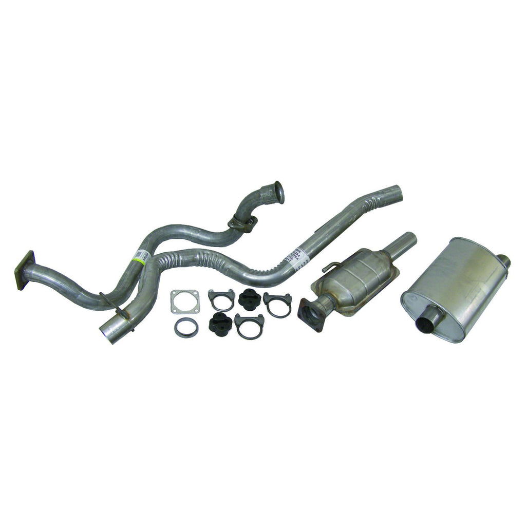 Crown Automotive Jeep Replacement 52006626K Exhaust Kit for 1991-1992 Jeep YJ Wrangler w/ 4.0L Engine for Select Jeep Wrangler