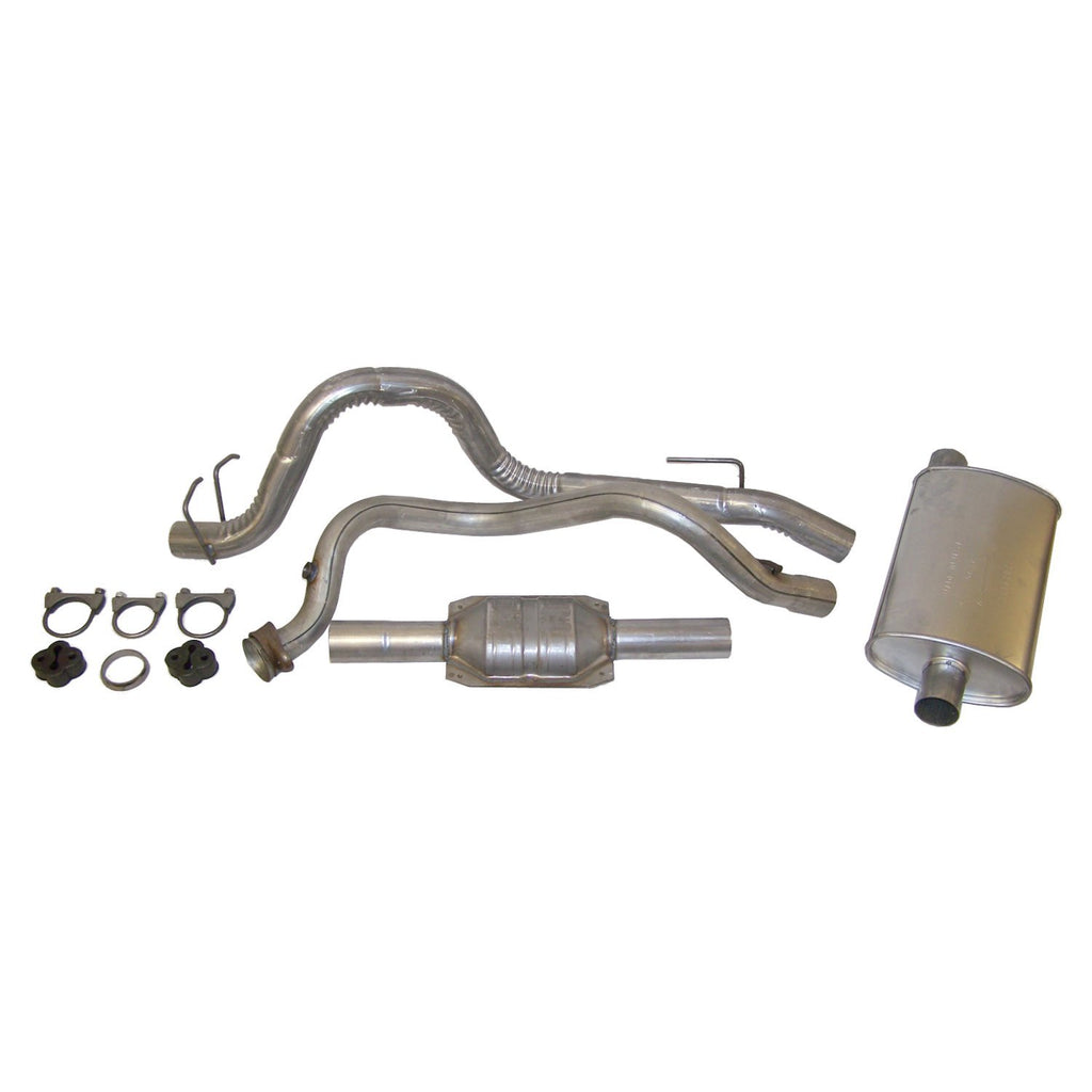 Crown Automotive Jeep Replacement 52018176K Exhaust Kit for 1993-1995 Jeep YJ Wrangler w/ 4.0L Engine for Select Jeep Wrangler