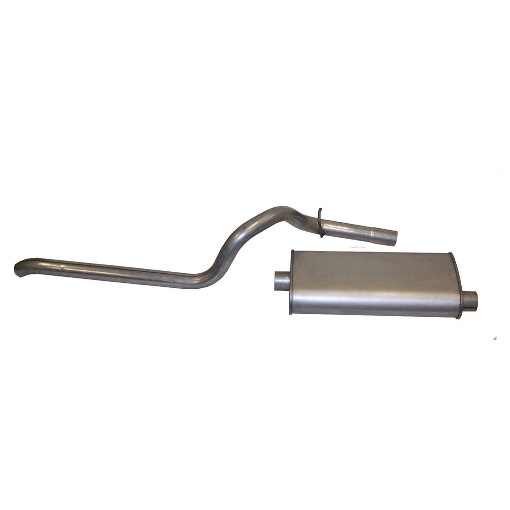 Crown Automotive Jeep Replacement 52018335 Muffler & Tailpipe for 1984-1998 Jeep XJ Cherokee w/ 2.5L, 4.0L Engines for Select Jeep Cherokee