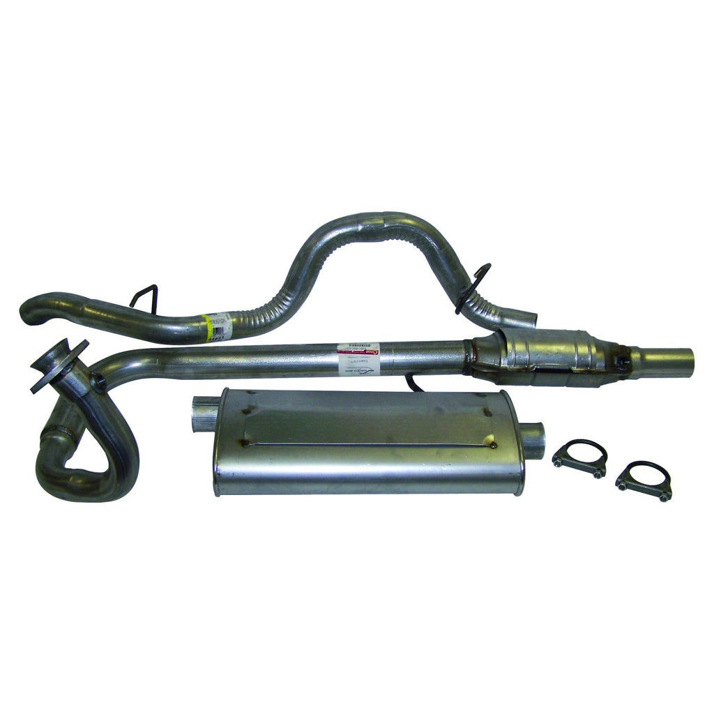 Crown Automotive Jeep Replacement 52018933K Exhaust Kit for Select 97-00 TJ Jeep Wrangler w/ 2.5L Engine