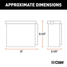 Load image into Gallery viewer, CURT 52022 6" x 5-1/2" x 3-1/4" Breakaway Battery Case with Lockable Tab