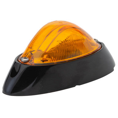Grote 52023 Small Aerodynamic Combination Marker Side Turn Lights, Black Base