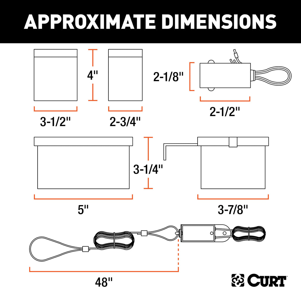 CURT 52028 Soft-Trac 2 Breakaway Kit with Charger