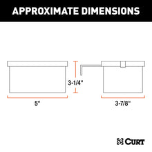 Load image into Gallery viewer, CURT 52029 5" x 3-1/4" x 3-7/8" Lockable Breakaway Battery Case with Metal Bracket