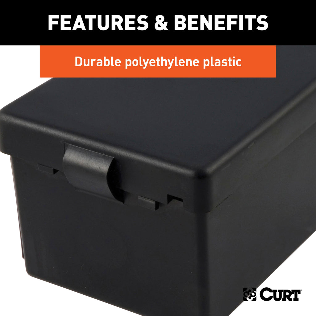 CURT 52030 5" x 3-1/4" x 3-7/8" Lockable Breakaway Battery Case