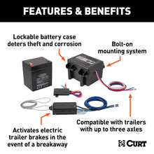 Load image into Gallery viewer, CURT 52040 Soft-Trac 1 Breakaway Kit with Charger