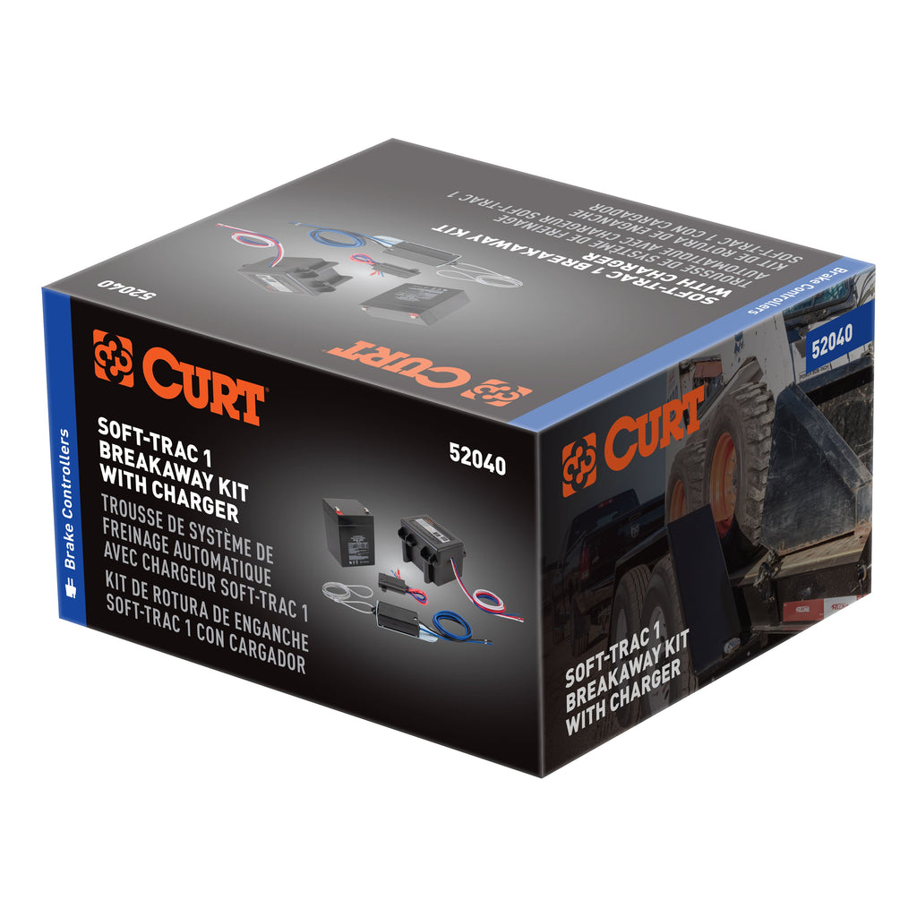 CURT 52040 Soft-Trac 1 Breakaway Kit with Charger