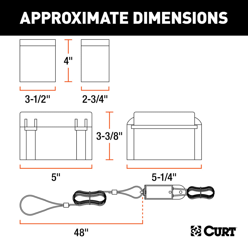 CURT 52041 Soft-Trac 1 Breakaway Kit
