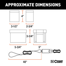 Load image into Gallery viewer, CURT 52042 Push-to-Test Breakaway Kit with Side-Load Battery
