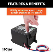 Load image into Gallery viewer, CURT 52042 Push-to-Test Breakaway Kit with Side-Load Battery