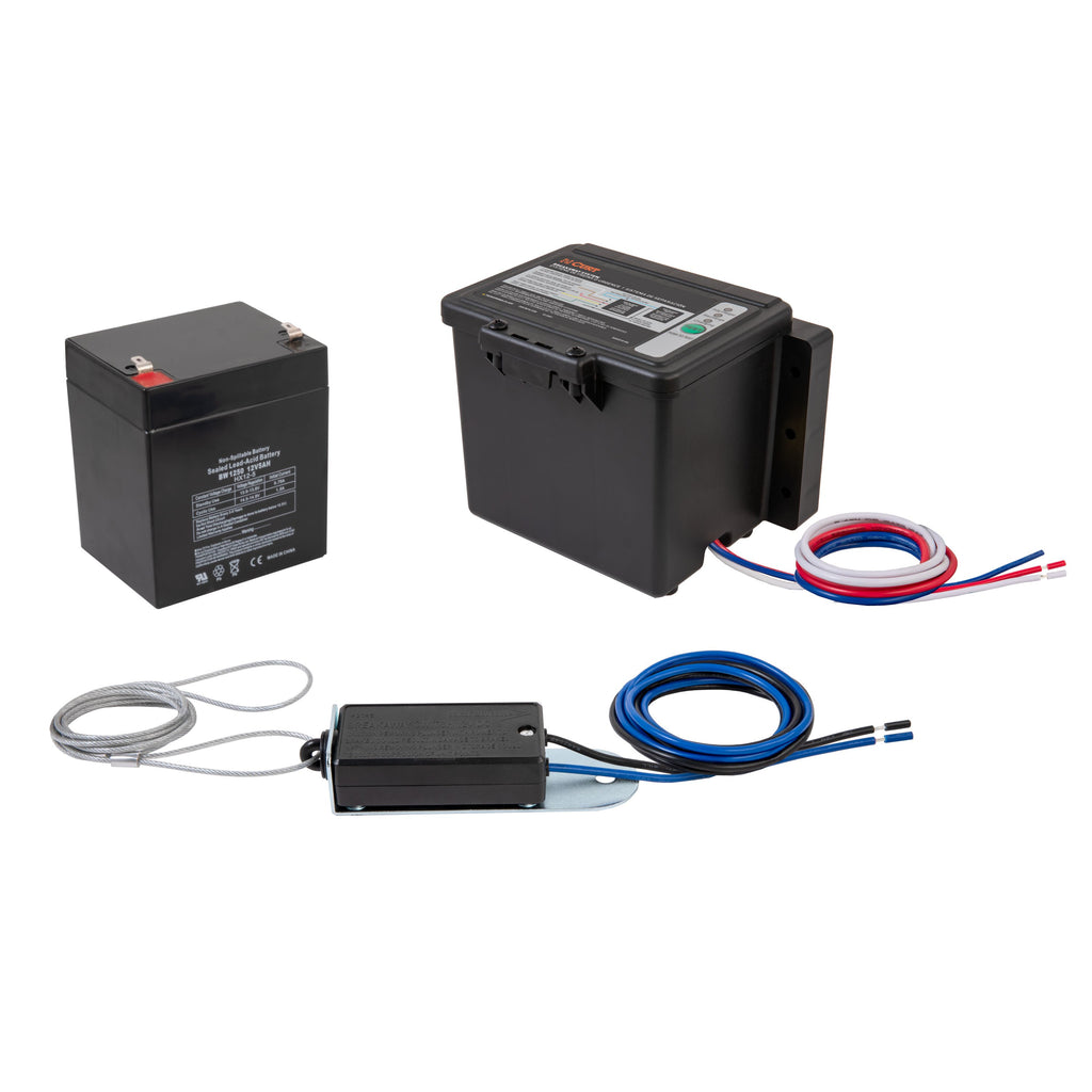CURT 52044 Push-to-Test Breakaway Kit with Top-Load Battery