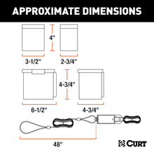 Load image into Gallery viewer, CURT 52044 Push-to-Test Breakaway Kit with Top-Load Battery