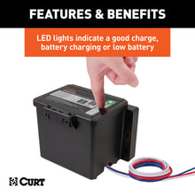 Load image into Gallery viewer, CURT 52044 Push-to-Test Breakaway Kit with Top-Load Battery