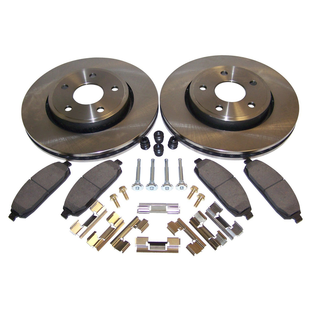 Crown Automotive Jeep Replacement 52089269K Front Disc Brake Service Kit for Jeep WK, WH Grand Cherokee & XK, XH Commander for Select Jeep Commander, Jeep Grand Cherokee