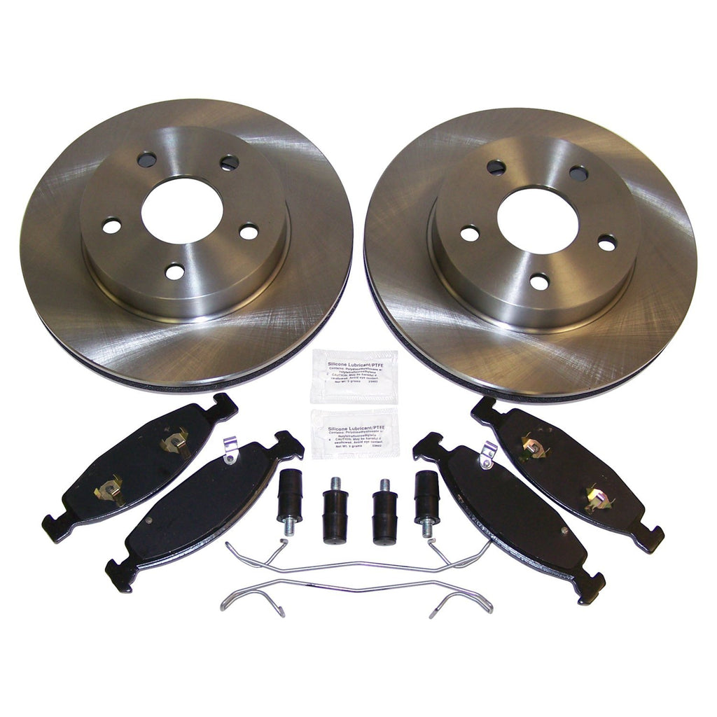 Crown Automotive Jeep Replacement 52098672KE Front Disc Brake Service Kit for 99-02 Jeep Grand Cherokees w/ Teves Calipers for Select Jeep Grand Cherokee