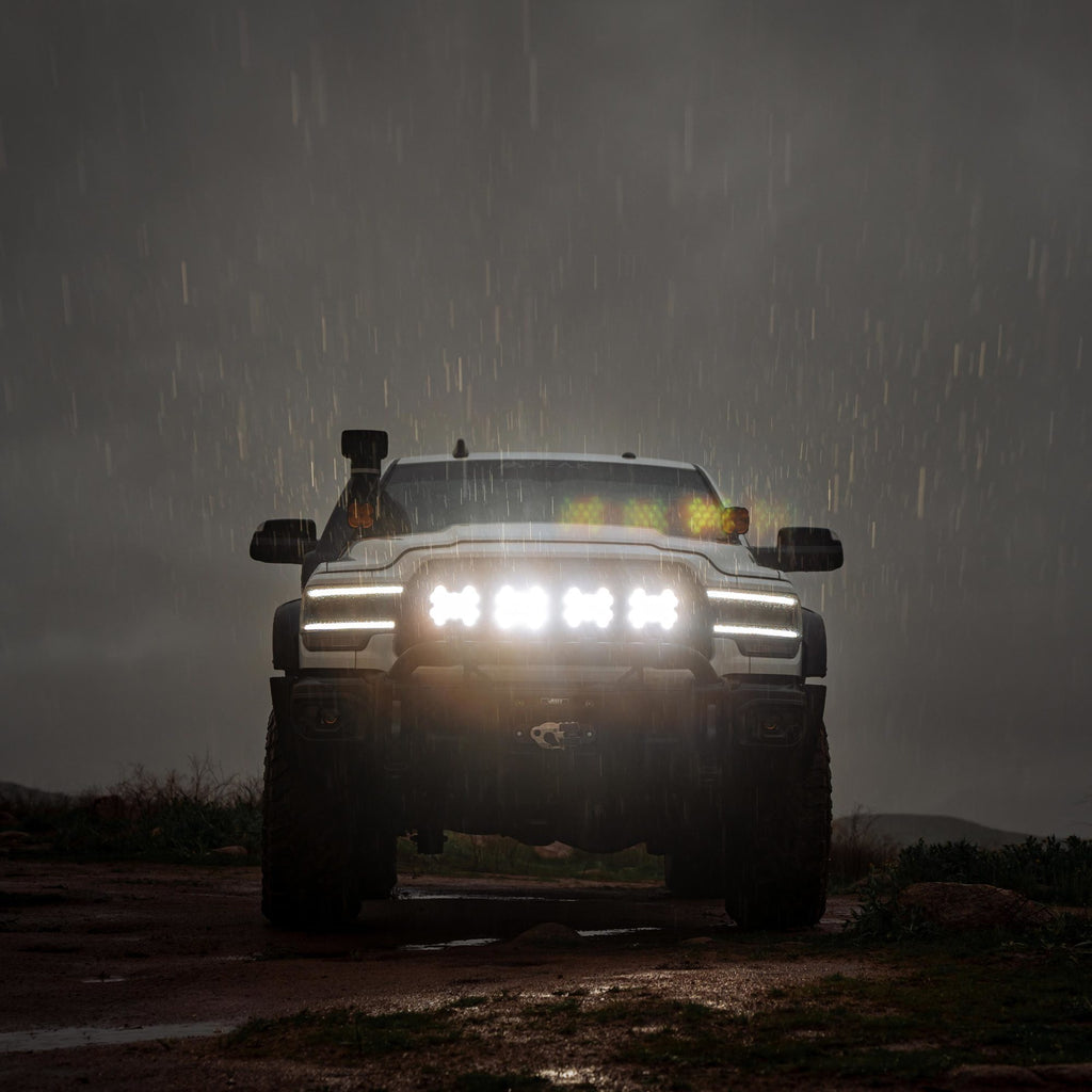 KC HiLiTES 5209 SlimLite 8" LED - Light Shield - SAE Driving - Clear