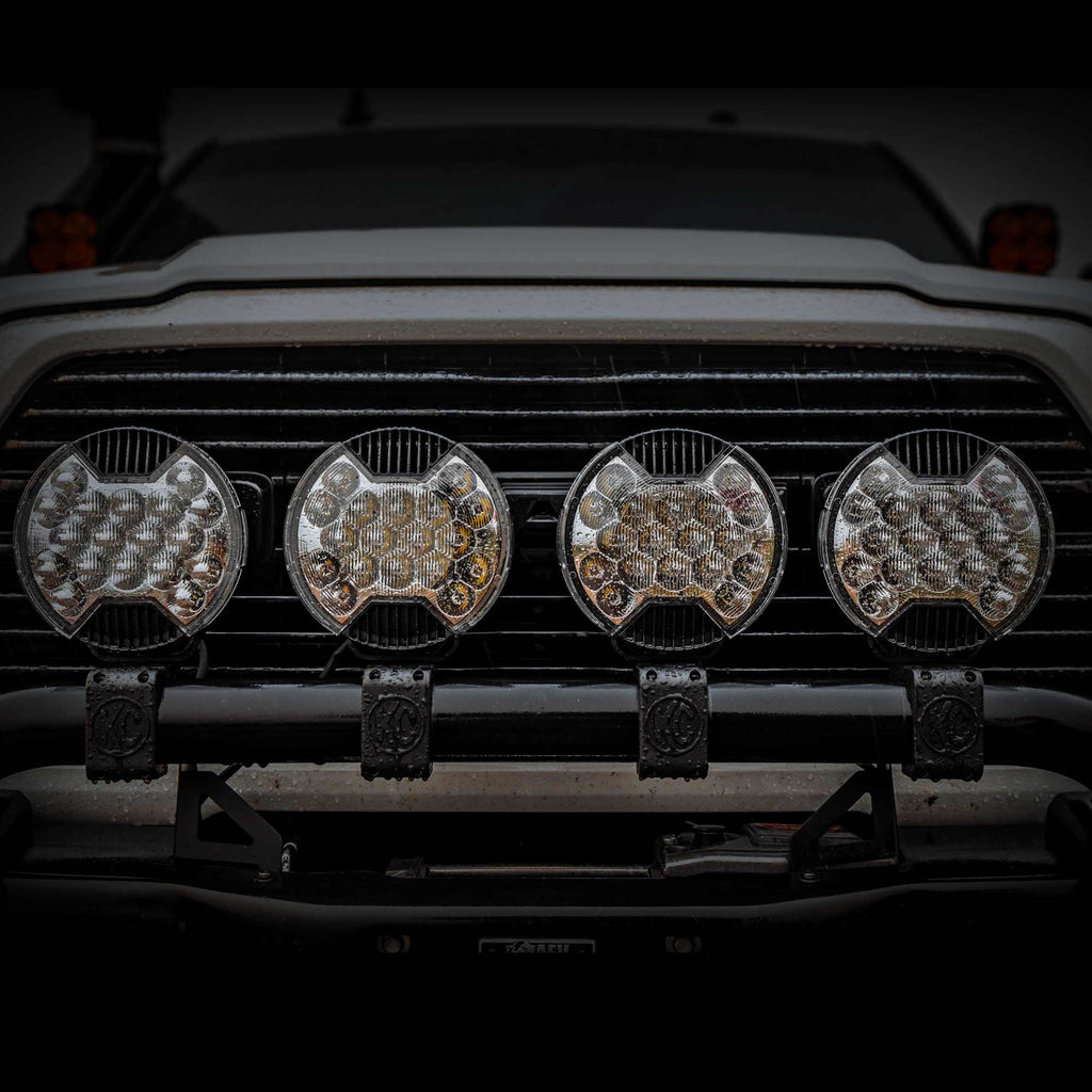 KC HiLiTES 5209 SlimLite 8" LED - Light Shield - SAE Driving - Clear