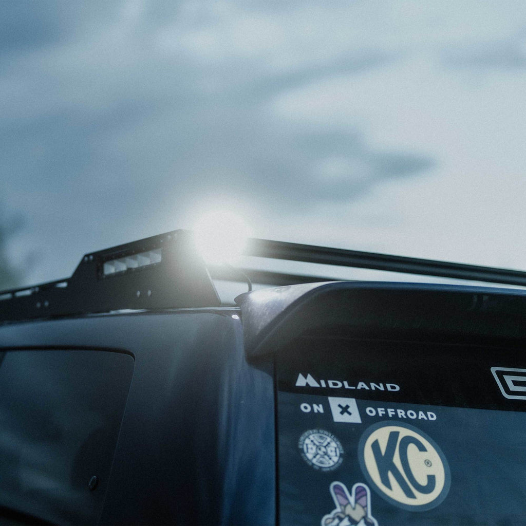 KC HiLiTES 520 KC FLEX ERA 1 LED 2-Light Kit with Rear Ext Wiring Harness and Spread Beam Ptrn