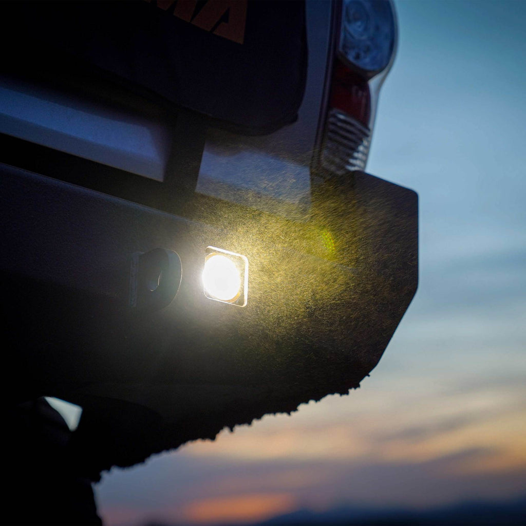 KC HiLiTES 520 KC FLEX ERA 1 LED 2-Light Kit with Rear Ext Wiring Harness and Spread Beam Ptrn