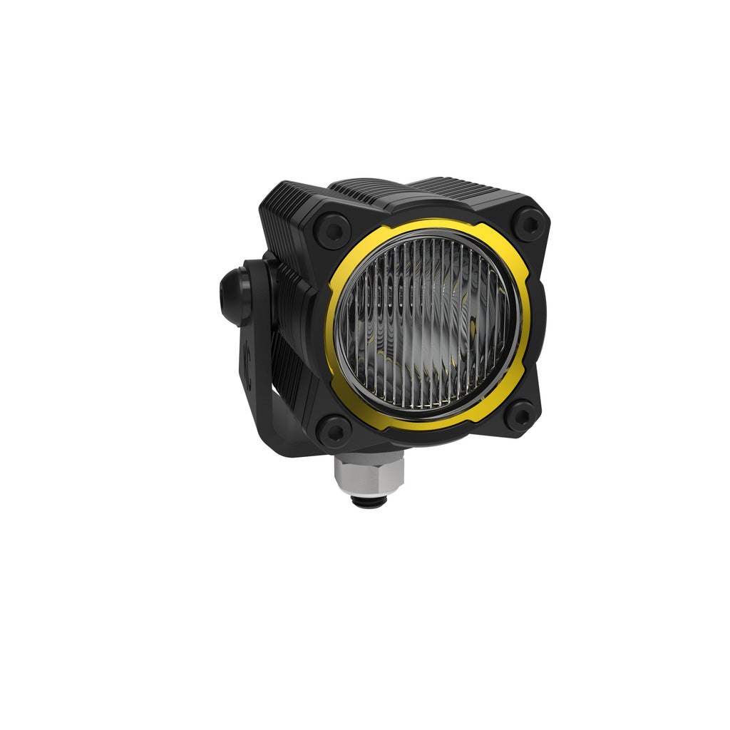 KC HiLiTES 520 KC FLEX ERA 1 LED 2-Light Kit with Rear Ext Wiring Harness and Spread Beam Ptrn