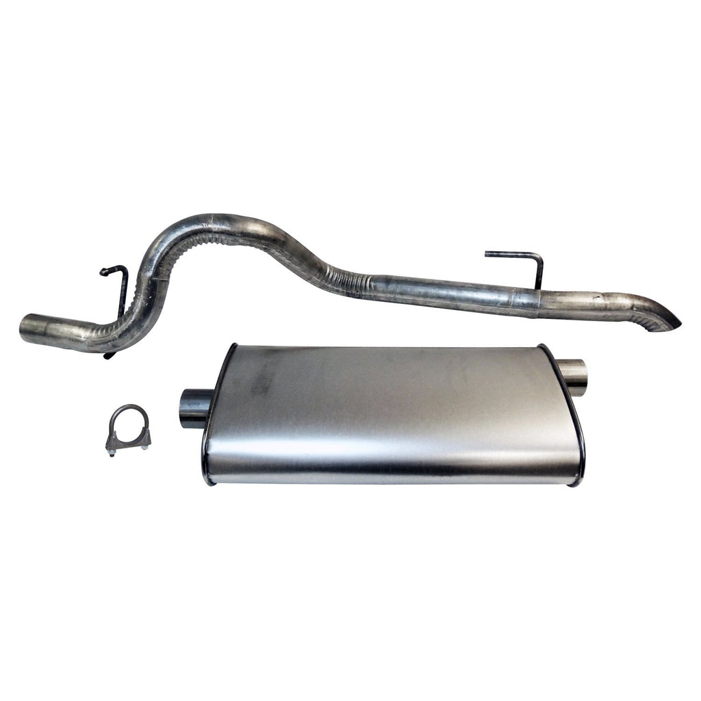 Crown Automotive Jeep Replacement 52101052AE Muffler & Tailpipe for 1996-2001 Jeep XJ Cherokee w/ 4.0L, 2.5L Engines for Select Jeep Cherokee