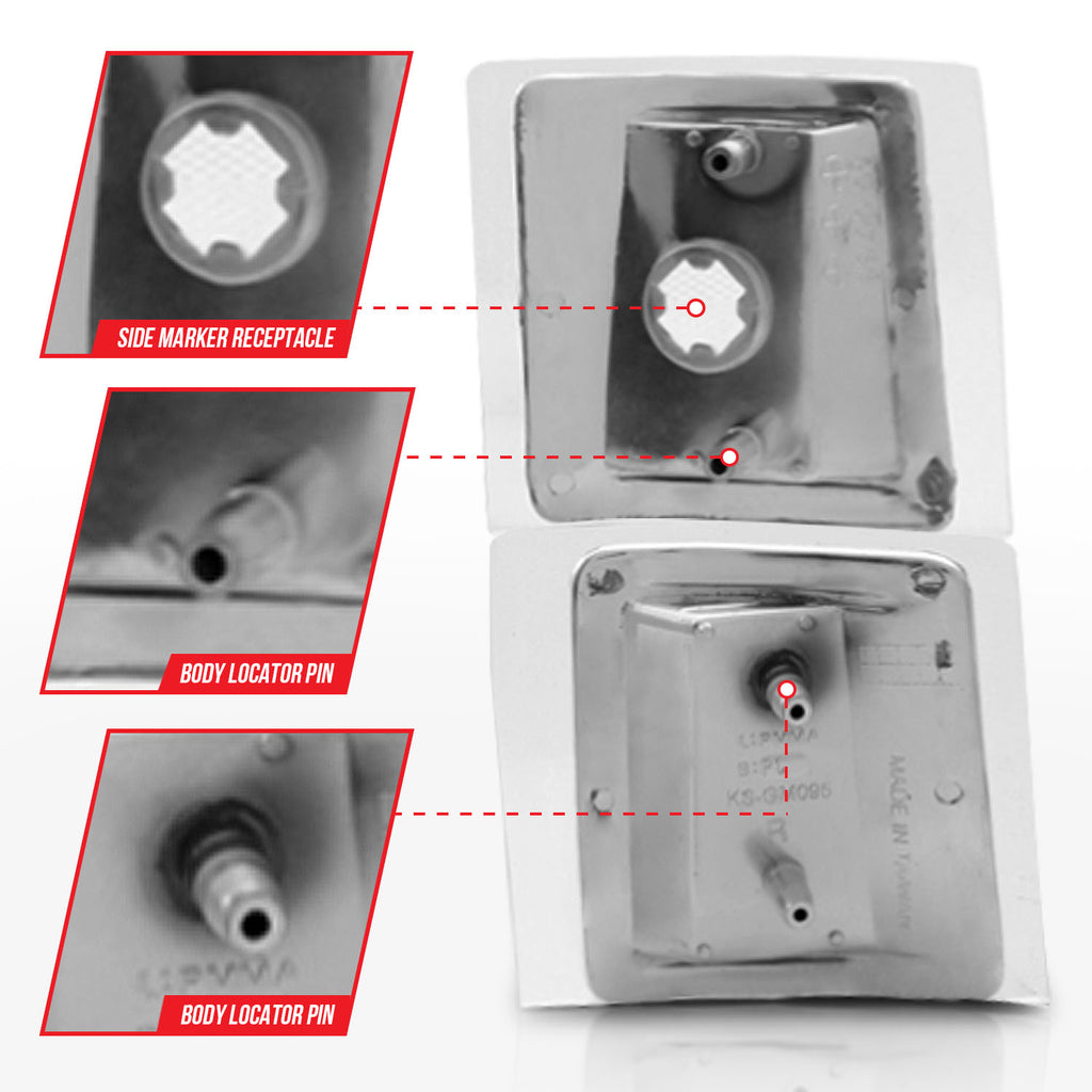 ANZO USA 521041 Cornering Light Assembly for Select Chevrolet Blazer, Chevrolet C1500, Chevrolet C1500 Suburban, Chevrolet C2500, Chevrolet C2500 Suburban, Chevrolet C3500, Chevrolet C3500HD, Chevrolet K1500, Chevrolet K1500 Suburban, Chevrolet K2500,