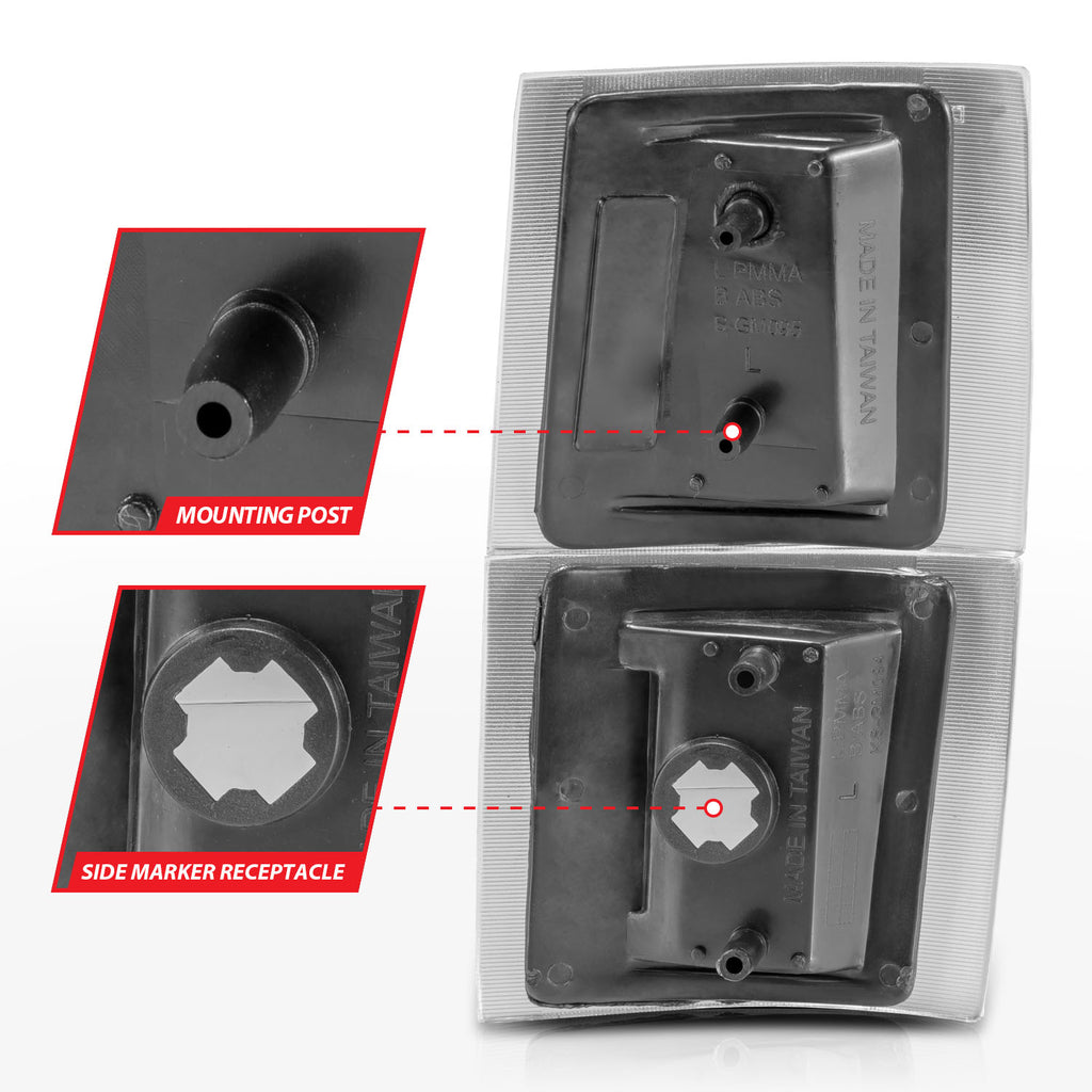 ANZO USA 521042 Cornering Light Assembly for Select Chevrolet Blazer, Chevrolet C1500, Chevrolet C1500 Suburban, Chevrolet C2500, Chevrolet C2500 Suburban, Chevrolet C3500, Chevrolet C3500HD, Chevrolet K1500, Chevrolet K1500 Suburban, Chevrolet K2500,