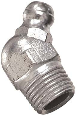 Lincoln Industrial 5210 1/4 In.-28 45 Degree Grease Fitting, Taper Thread, SAE-LT