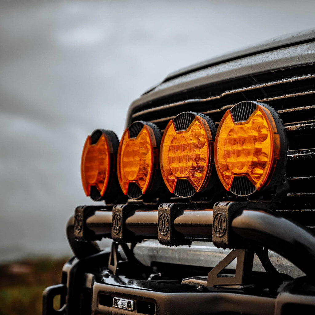 KC HiLiTES 5211 SlimLite 8" LED - Light Shield - Driving - Amber