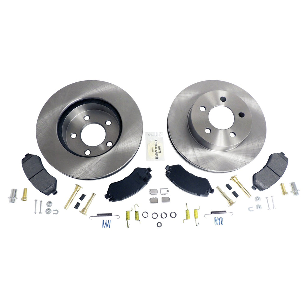 Crown Automotive Jeep Replacement 52128247K Front Disc Brake Service Kit for 2002-2007 Jeep KJ Liberty for Select Jeep Liberty